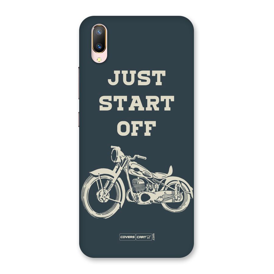 Just Start Off Back Case for Vivo V11 Pro