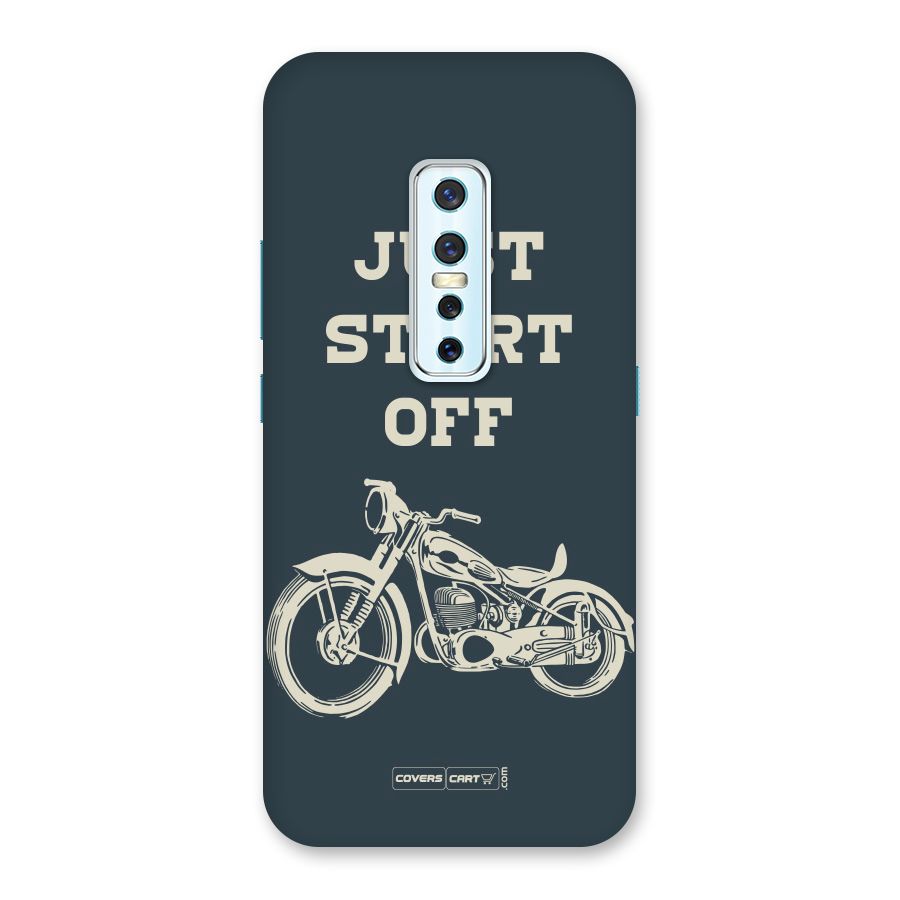 Just Start Off Back Case for Vivo V17 Pro