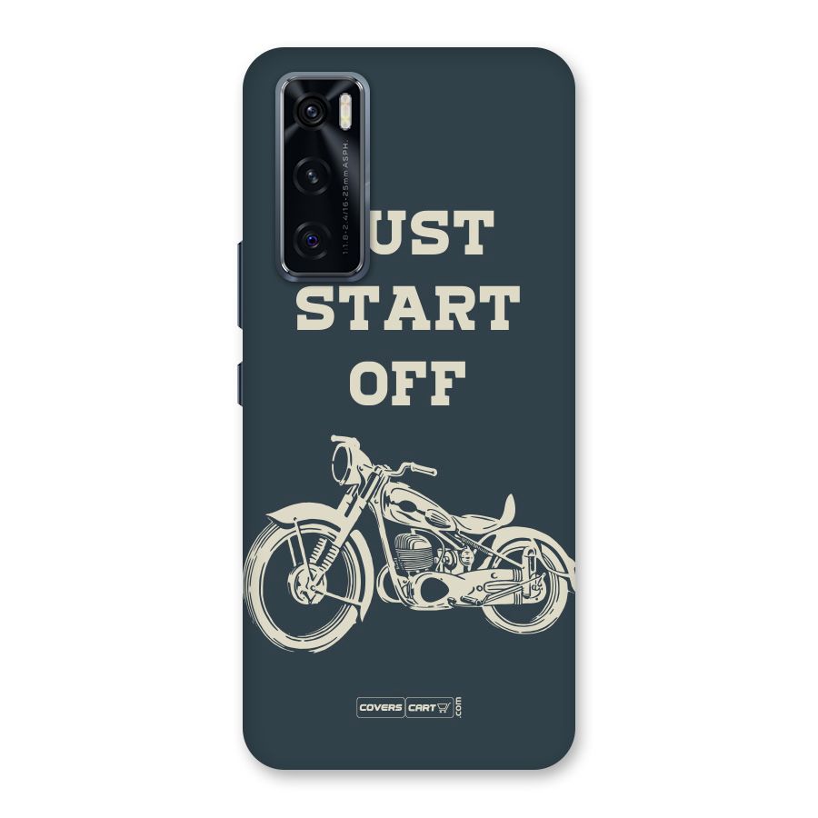 Just Start Off Back Case for Vivo V20 SE