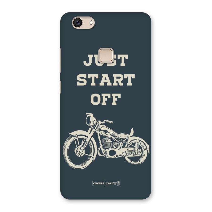 Just Start Off Back Case for Vivo V7