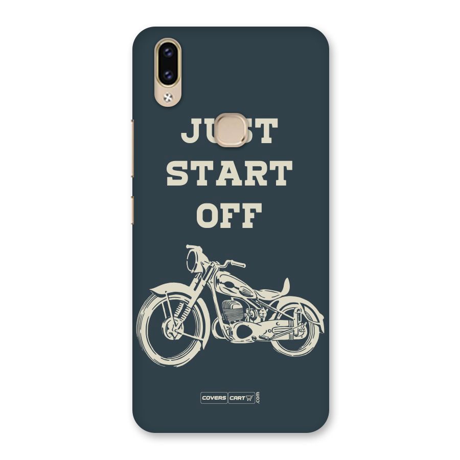 Just Start Off Back Case for Vivo V9 Youth