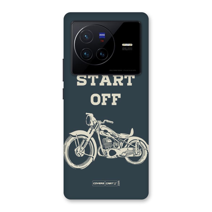 Just Start Off Back Case for Vivo X80
