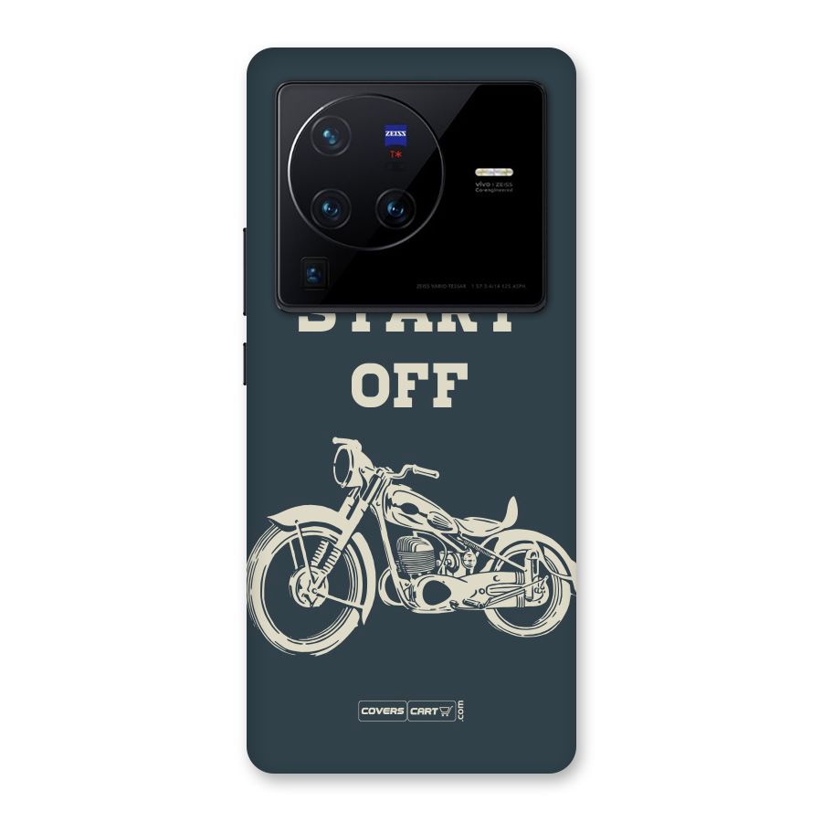 Just Start Off Back Case for Vivo X80 Pro