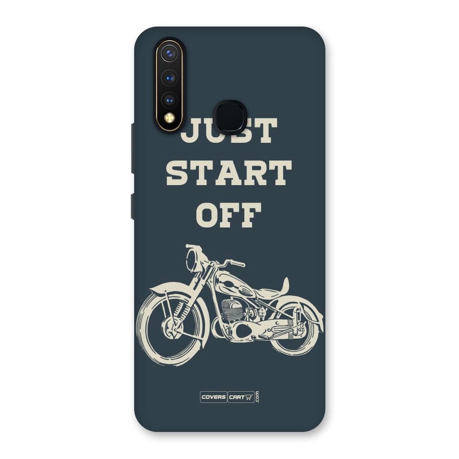 Just Start Off Back Case for Vivo Y19