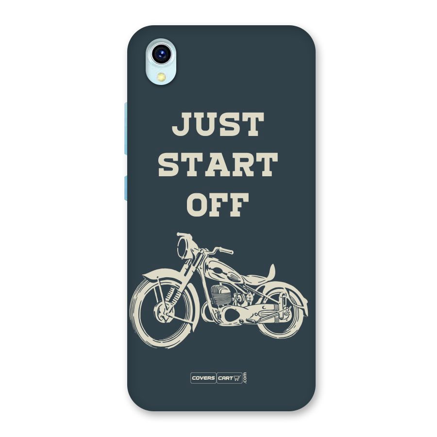 Just Start Off Back Case for Vivo Y1s