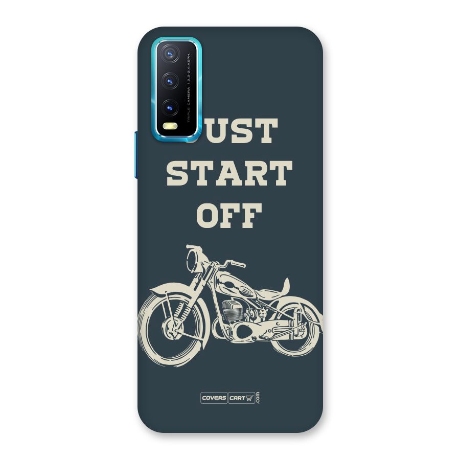 Just Start Off Back Case for Vivo Y20A