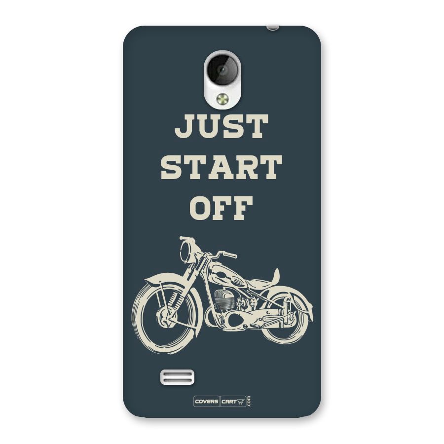 Just Start Off Back Case for Vivo Y21