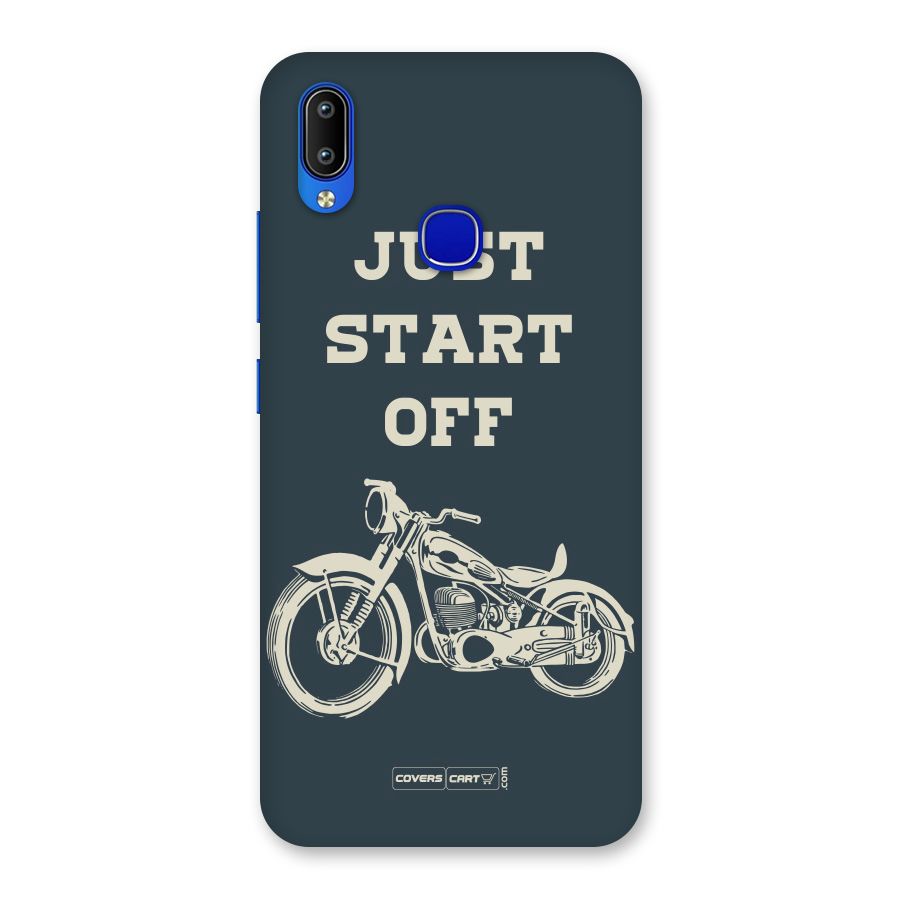 Just Start Off Back Case for Vivo Y91
