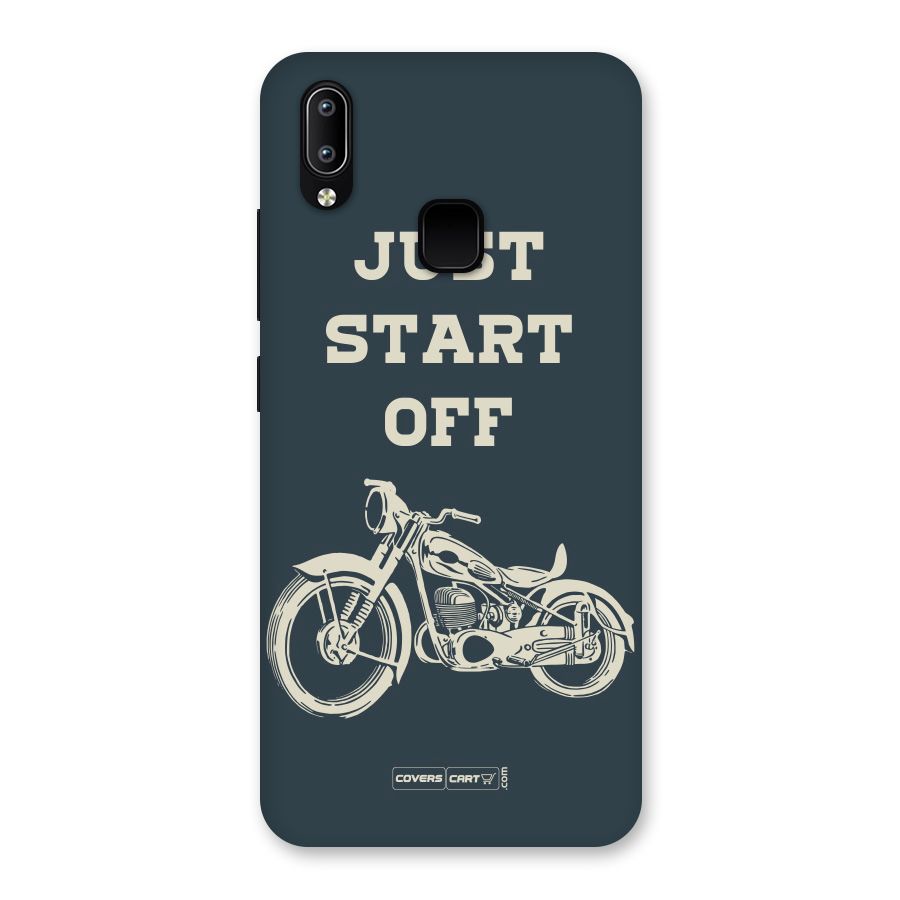 Just Start Off Back Case for Vivo Y93
