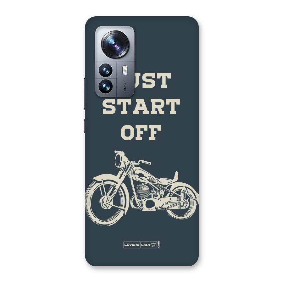 Just Start Off Back Case for Xiaomi 12 Pro