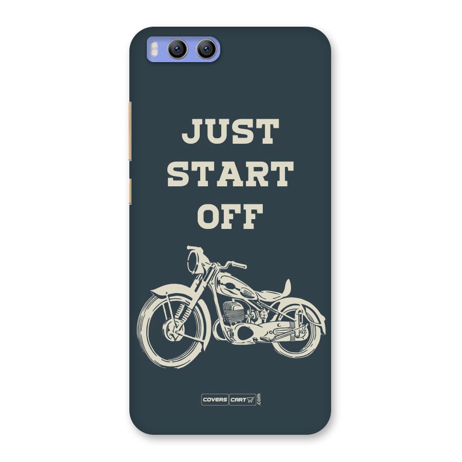 Just Start Off Back Case for Xiaomi Mi 6