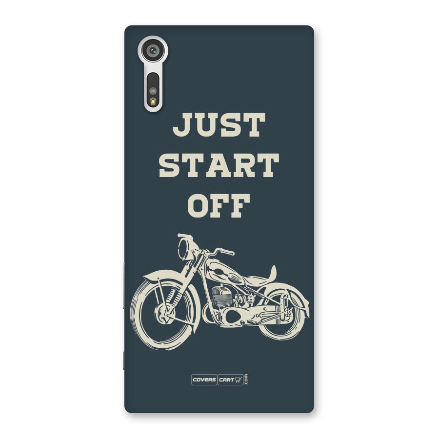 Just Start Off Back Case for Xperia XZ