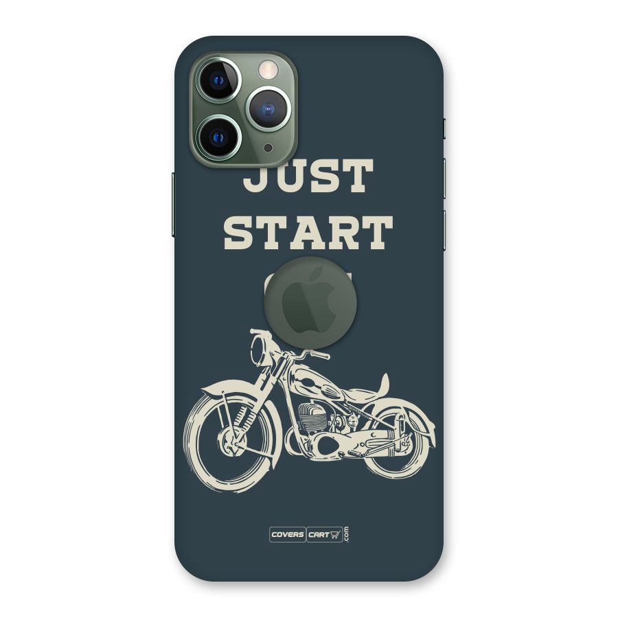 Just Start Off Back Case for iPhone 11 Pro Logo  Cut