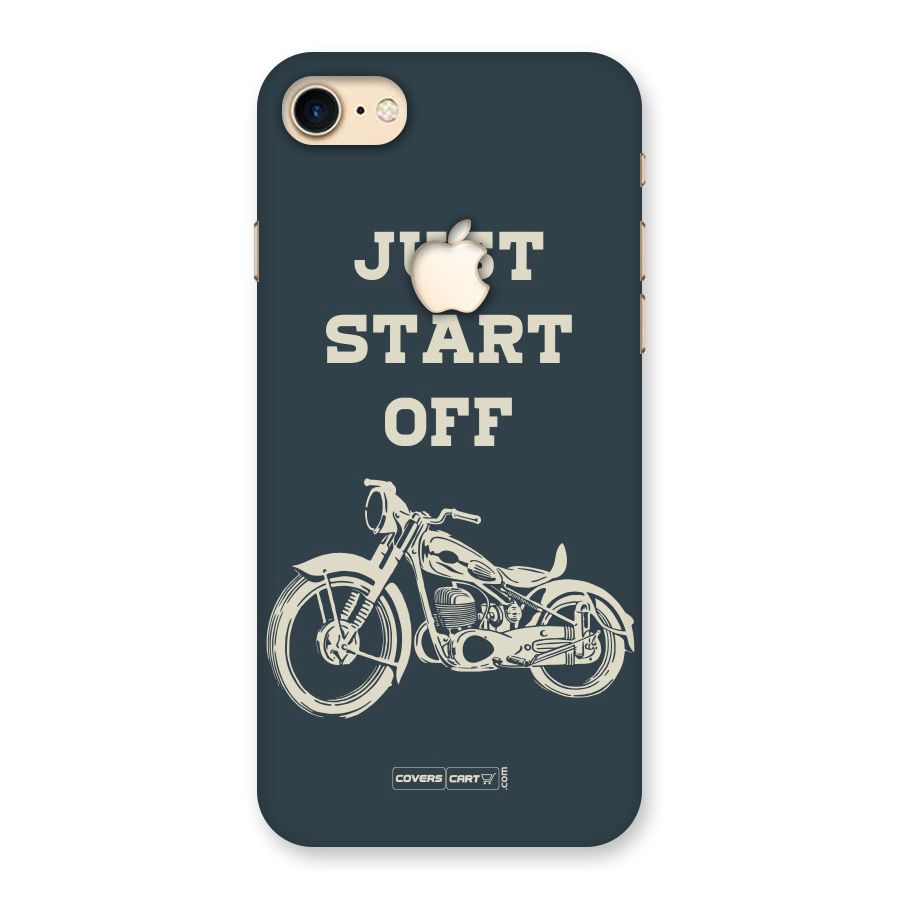 Just Start Off Back Case for iPhone 7 Apple Cut