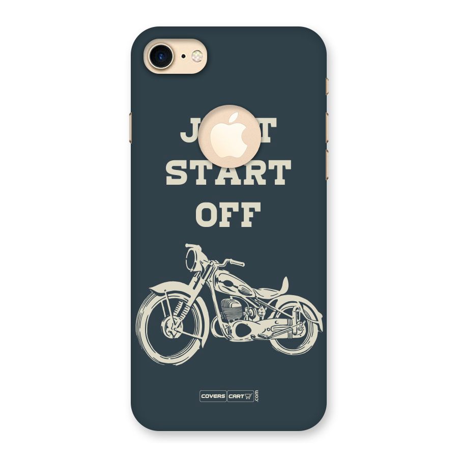 Just Start Off Back Case for iPhone 7 Logo Cut