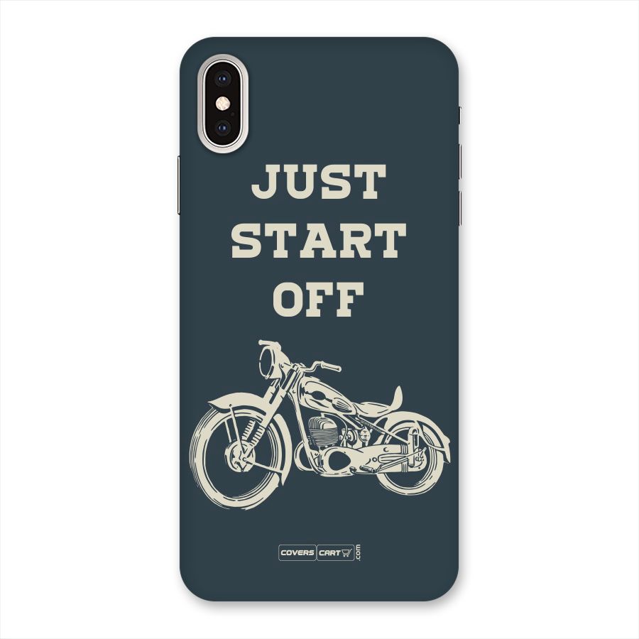 Just Start Off Back Case for iPhone XS Max