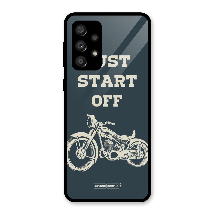 Just Start Off Glass Back Case for Galaxy A32