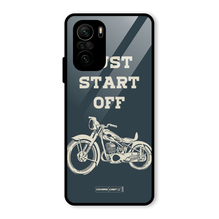 Just Start Off Glass Back Case for Mi 11X Pro