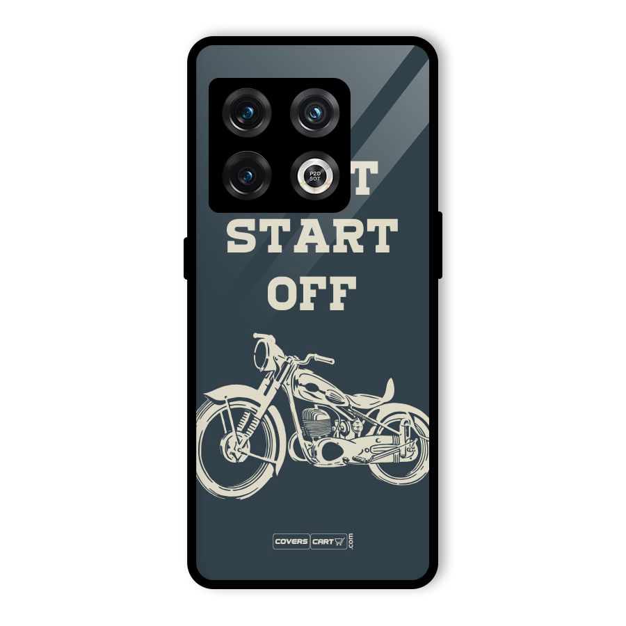 Just Start Off Glass Back Case for OnePlus 10 Pro 5G