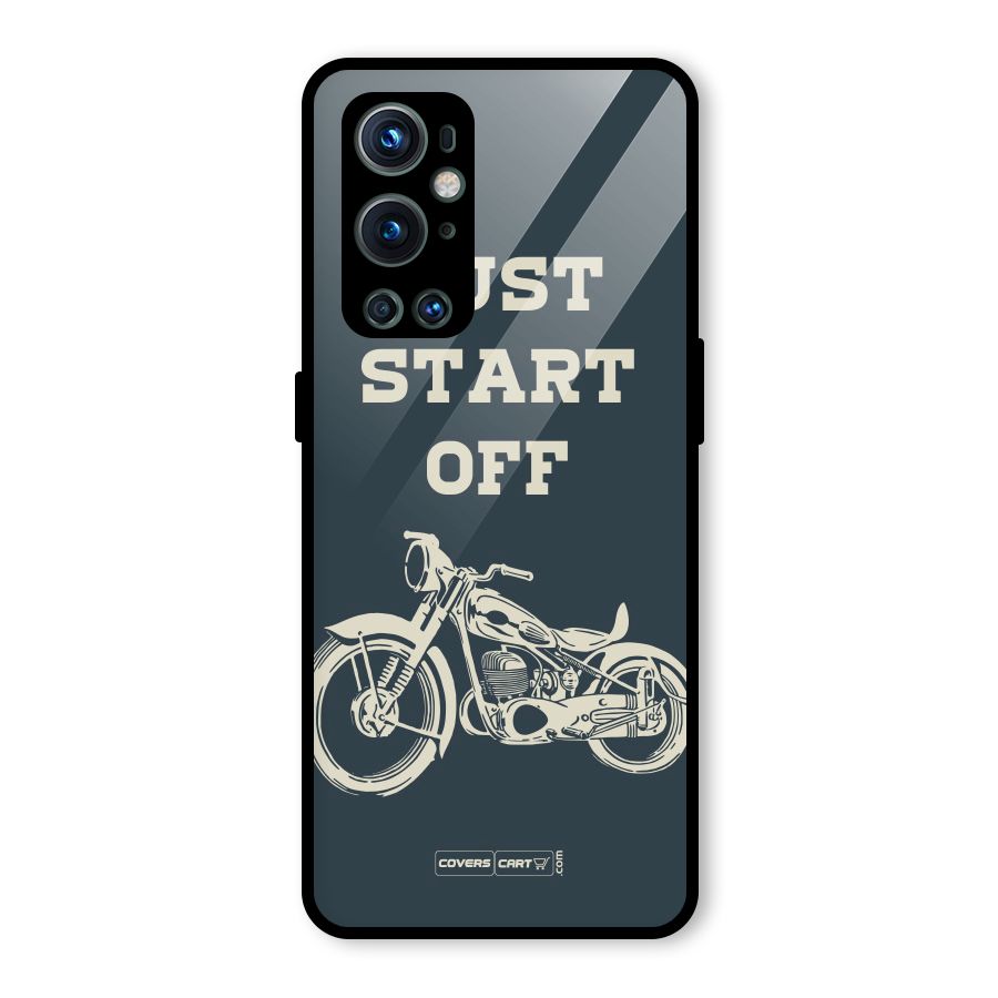 Just Start Off Glass Back Case for OnePlus 9 Pro