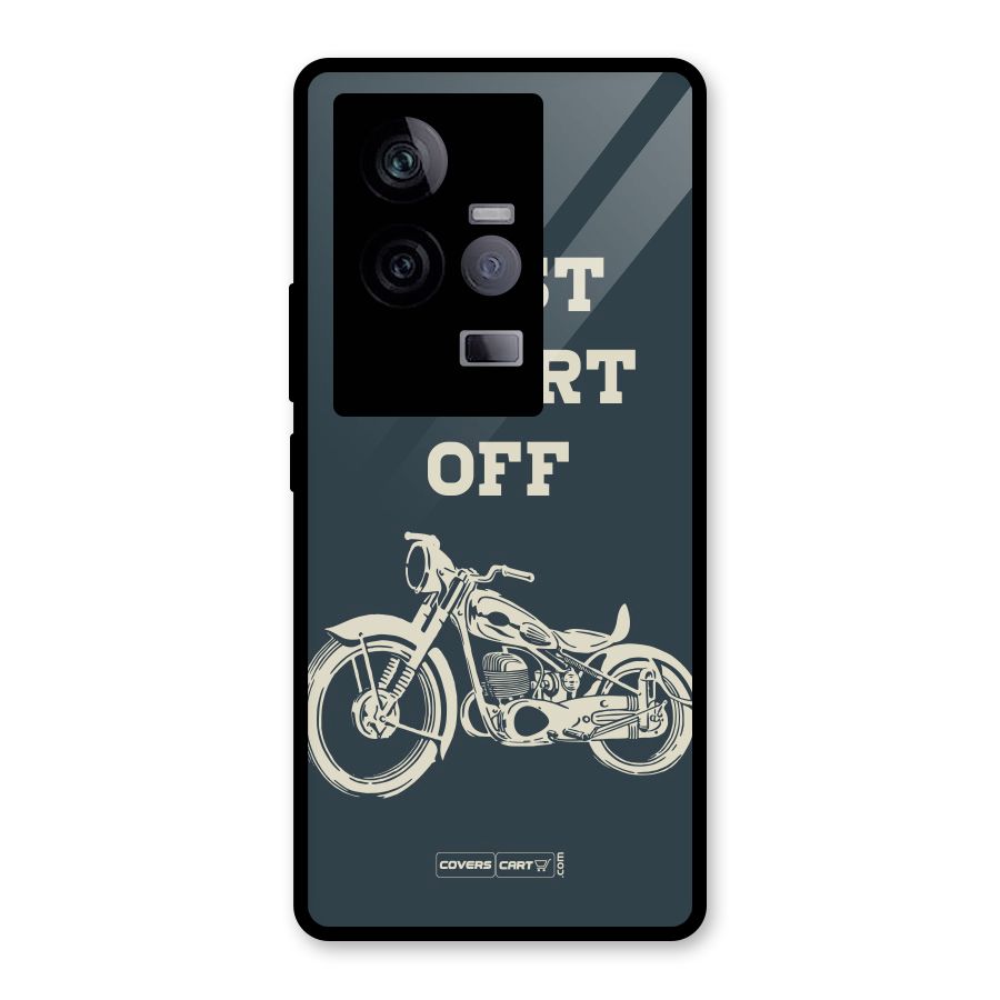 Just Start Off Glass Back Case for Vivo iQOO 11 5G