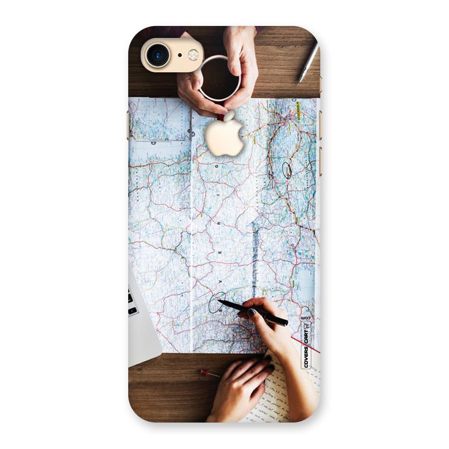 Just Travel Back Case for iPhone 7 Apple Cut