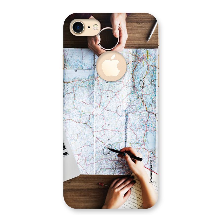 Just Travel Back Case for iPhone 7 Logo Cut