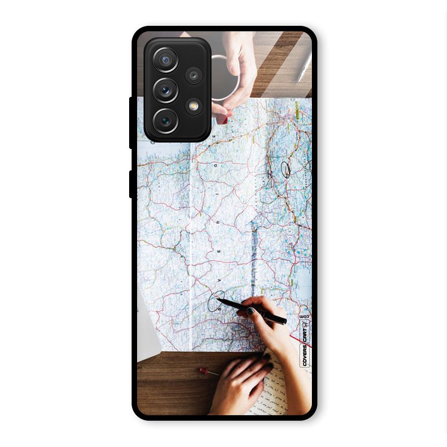 Just Travel Glass Back Case for Galaxy A72