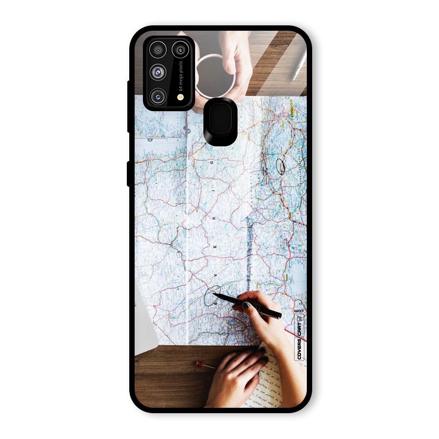 Just Travel Glass Back Case for Galaxy F41