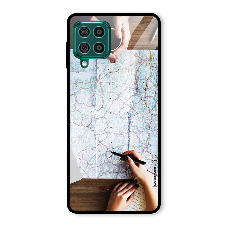 Just Travel Glass Back Case for Galaxy F62