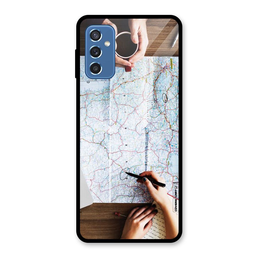 Just Travel Glass Back Case for Galaxy M52 5G