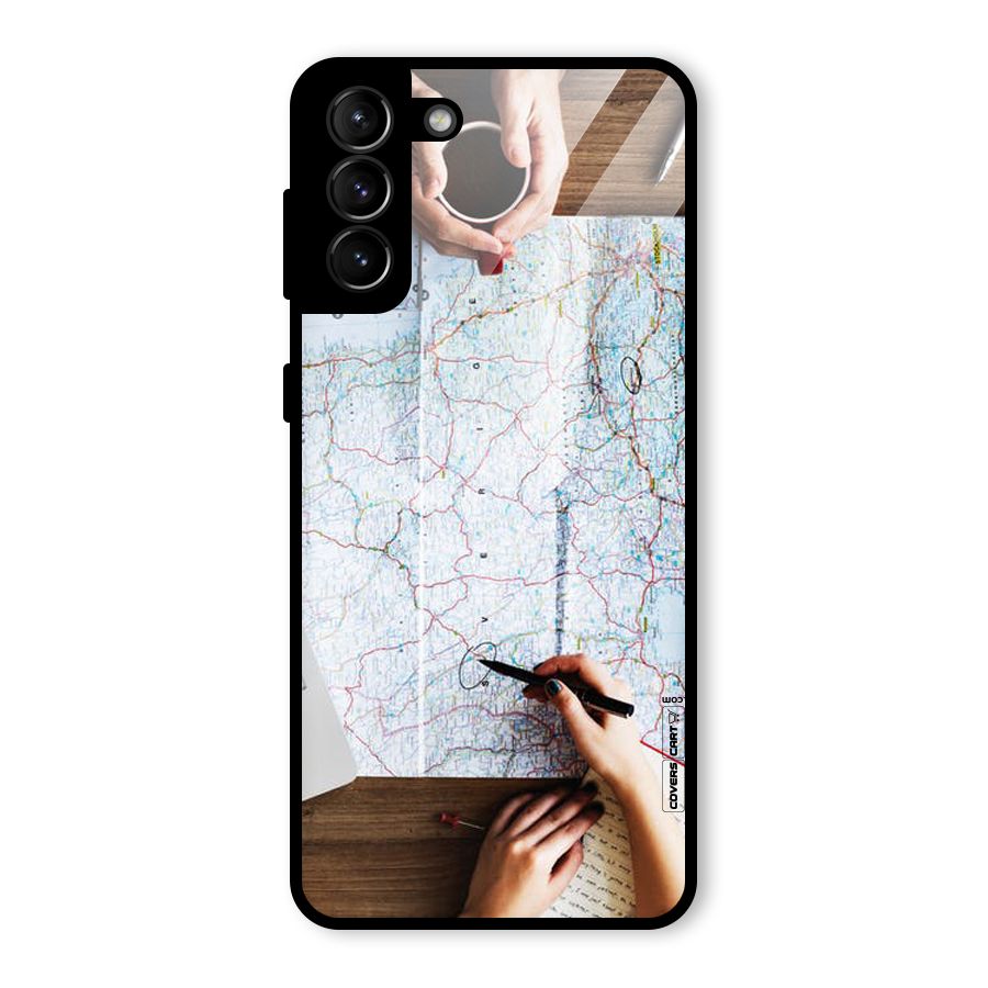 Just Travel Glass Back Case for Galaxy S21 Plus