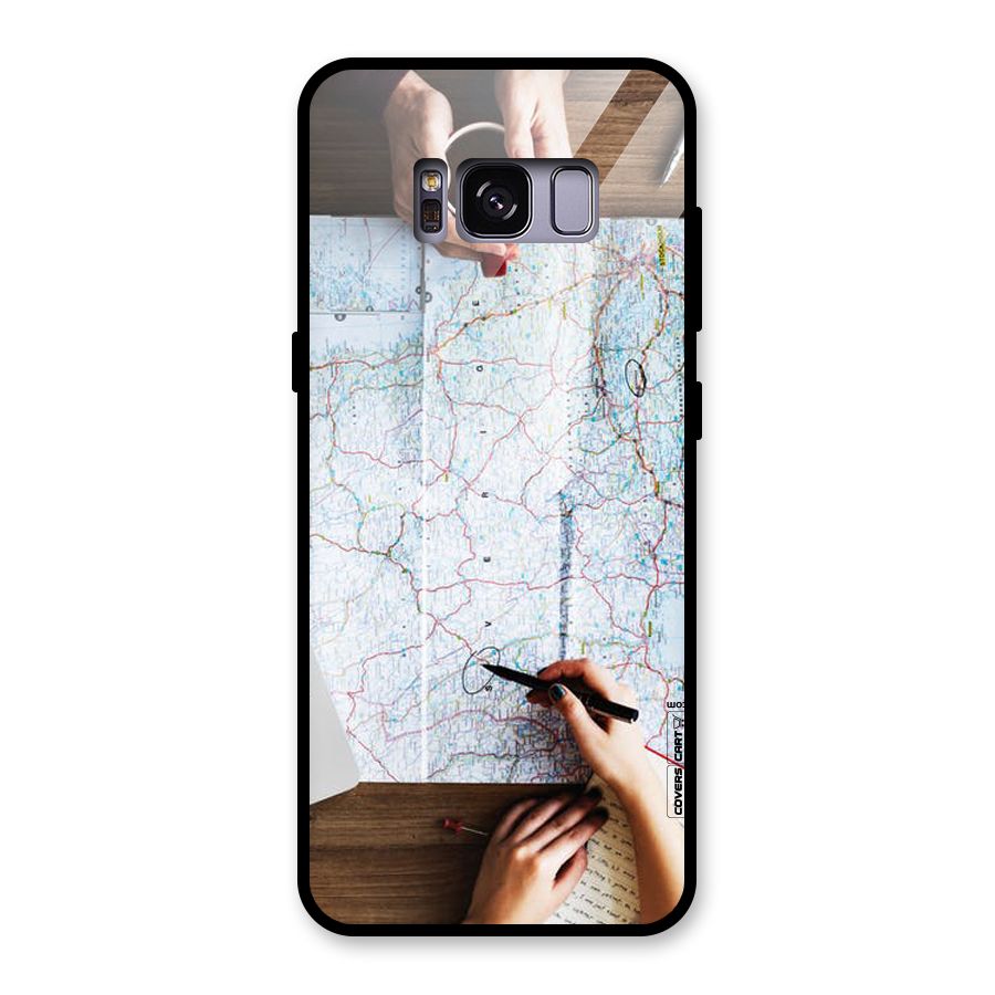 Just Travel Glass Back Case for Galaxy S8
