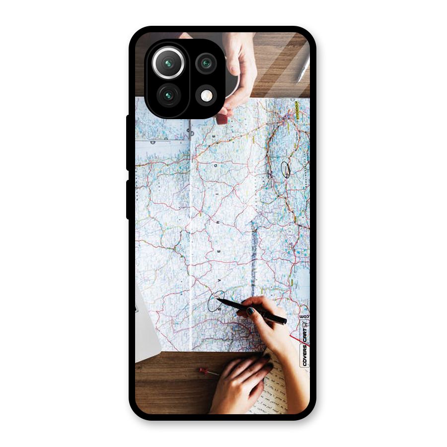 Just Travel Glass Back Case for Mi 11 Lite