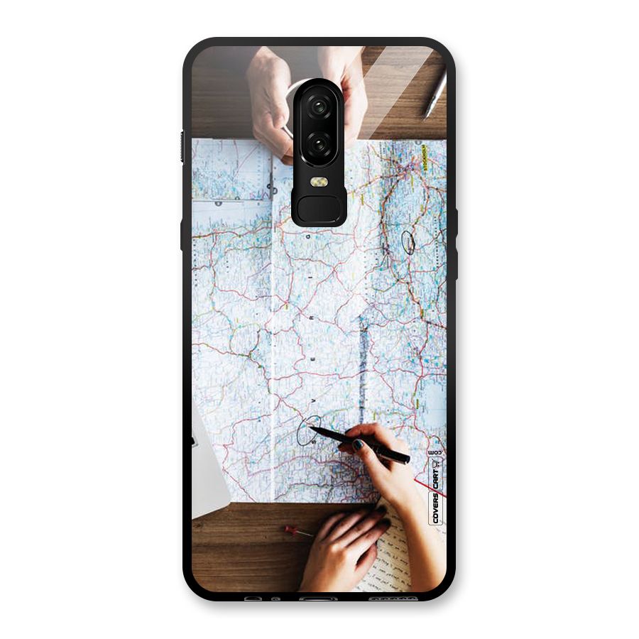 Just Travel Glass Back Case for OnePlus 6
