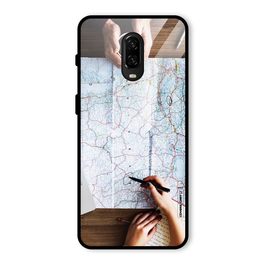Just Travel Glass Back Case for OnePlus 6T