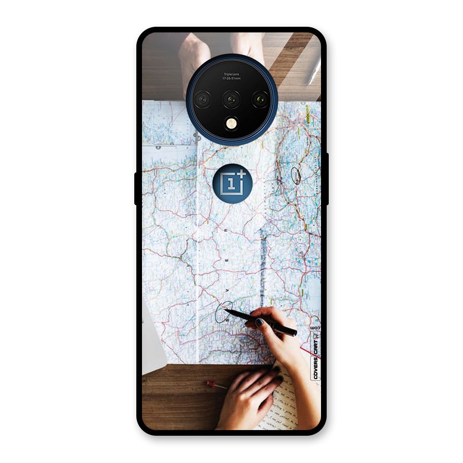 Just Travel Glass Back Case for OnePlus 7T
