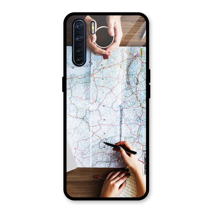Just Travel Glass Back Case for Oppo F15