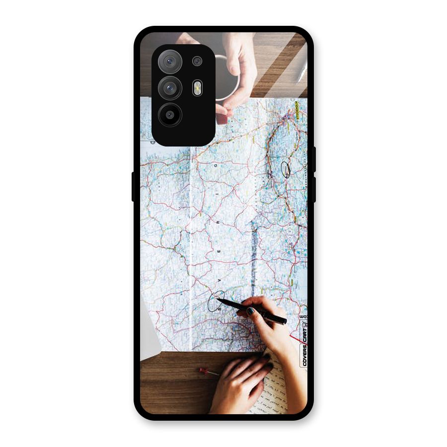 Just Travel Glass Back Case for Oppo F19 Pro Plus 5G