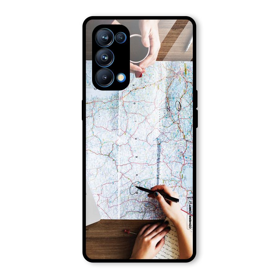 Just Travel Glass Back Case for Oppo Reno5 Pro 5G