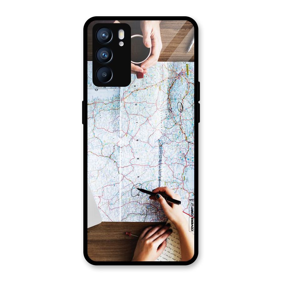 Just Travel Glass Back Case for Oppo Reno6 5G