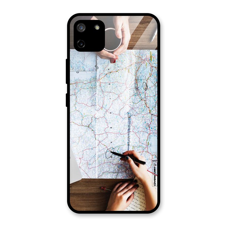 Just Travel Glass Back Case for Realme C11