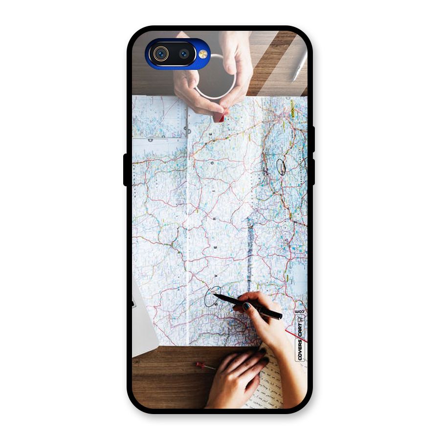 Just Travel Glass Back Case for Realme C2