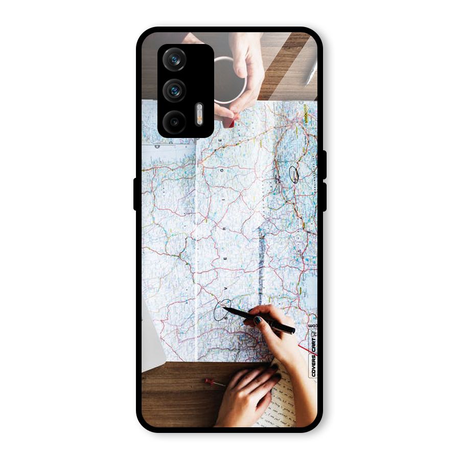 Just Travel Glass Back Case for Realme GT 5G