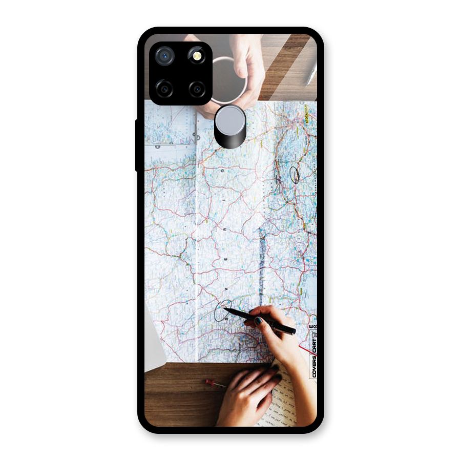 Just Travel Glass Back Case for Realme Narzo 20