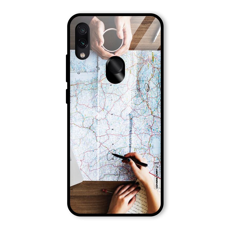 Just Travel Glass Back Case for Redmi Note 7 Pro