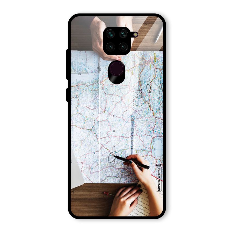 Just Travel Glass Back Case for Redmi Note 9