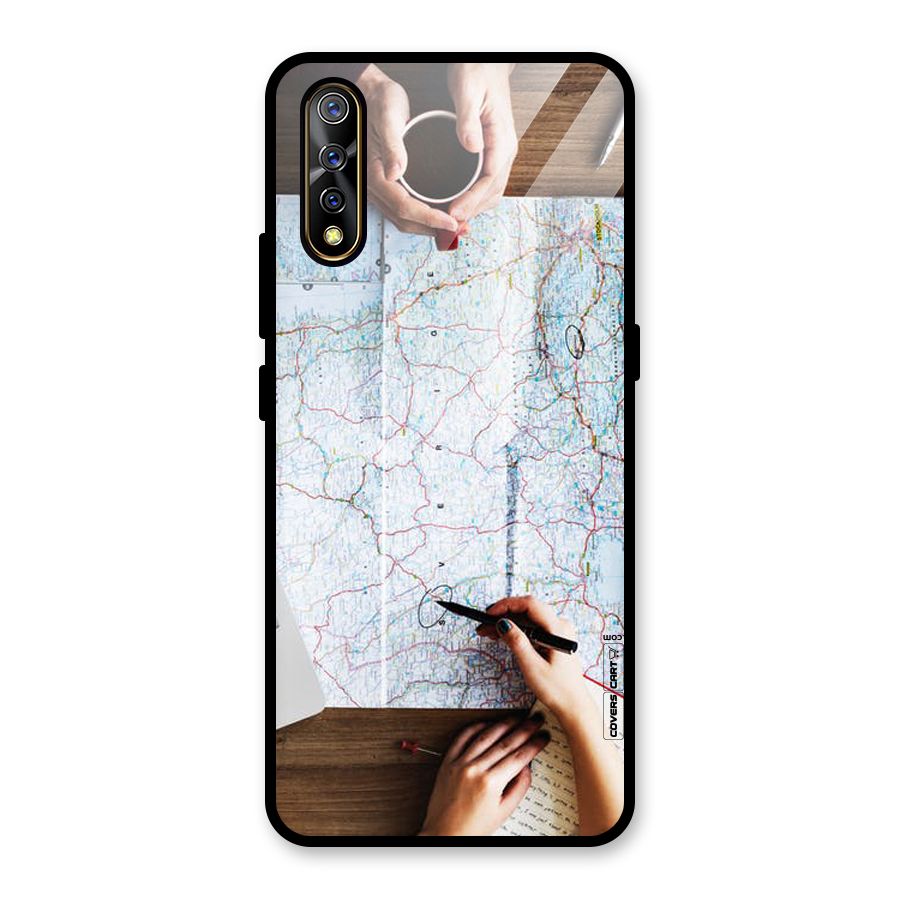 Just Travel Glass Back Case for Vivo S1