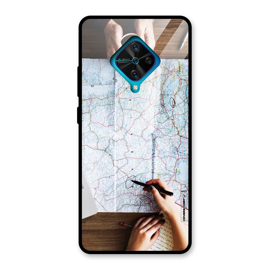 Just Travel Glass Back Case for Vivo S1 Pro