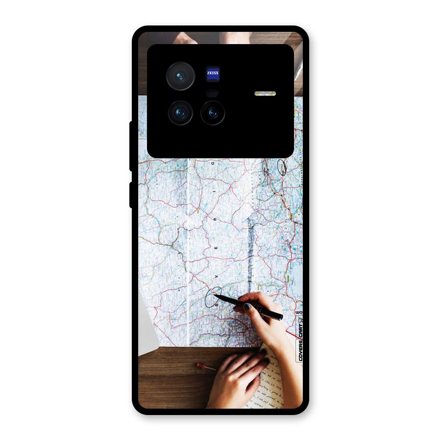 Just Travel Glass Back Case for Vivo X80
